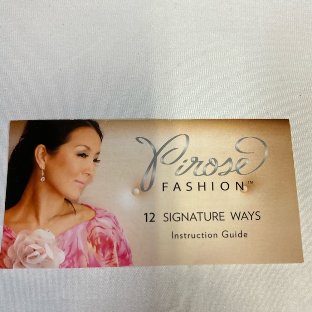 Pirose Anita Scarf By Reno Rose Can Be Worn 12 Signature Ways Size Short NWT NEW - Picture 9 of 14